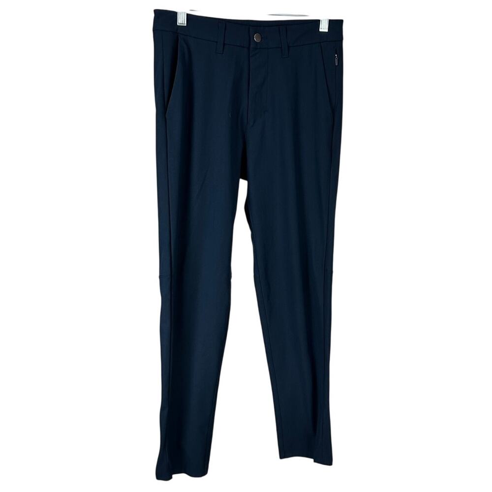Lululemon Commission Pant Slim Warpstreme True Navy Men's Size 28 x 27 EUC